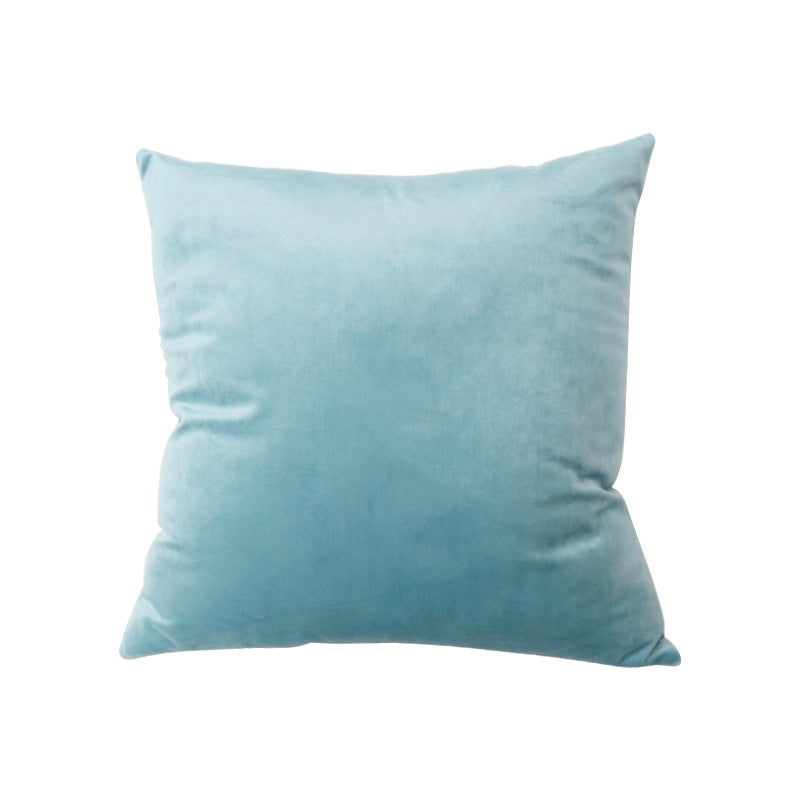 Luxury Velvet Square Throw Pillow with Hidden Zipper