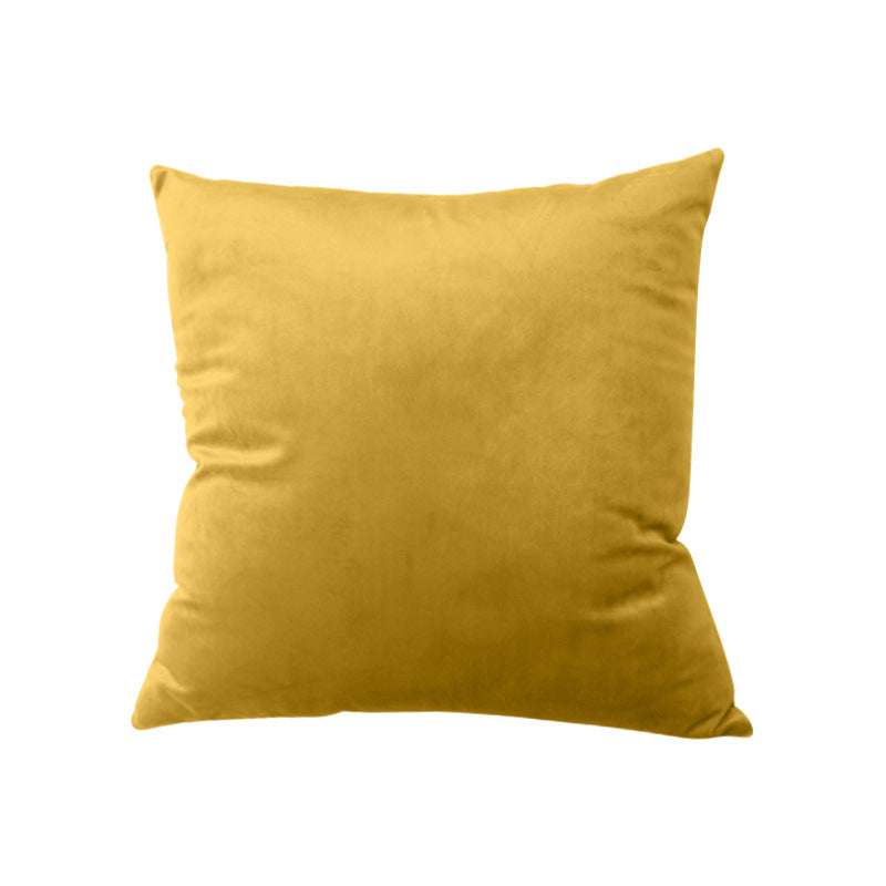 Luxury Velvet Square Throw Pillow with Hidden Zipper