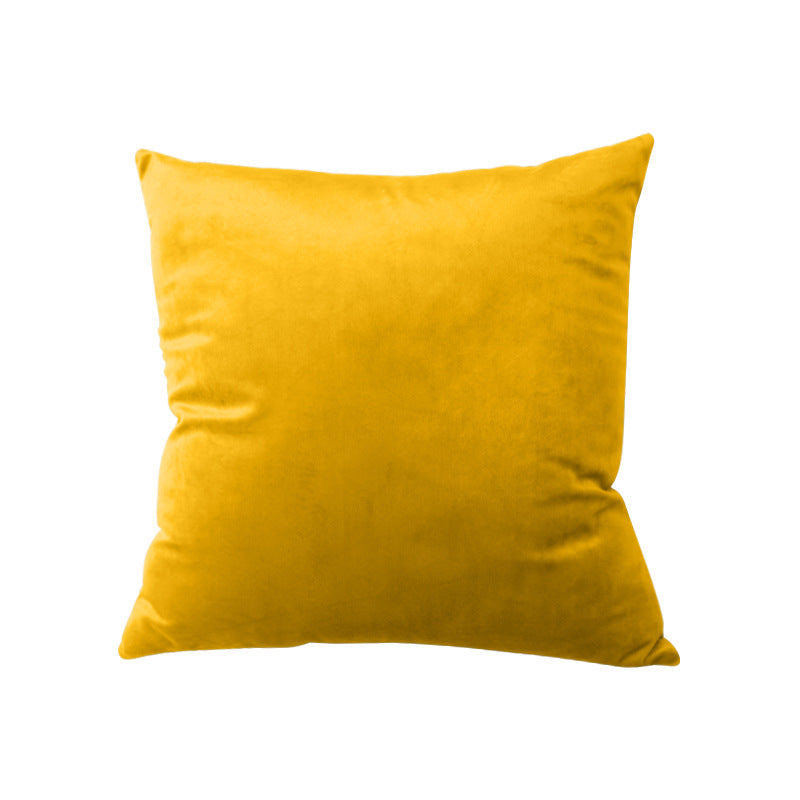 Luxury Velvet Square Throw Pillow with Hidden Zipper