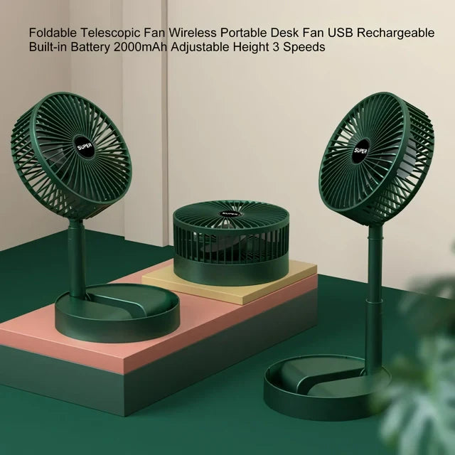 Compact 6-Inch USB Portable Fan with 3-Speed Control | Bowlift