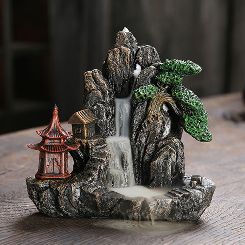 Decorative Waterfall Incense Fountain