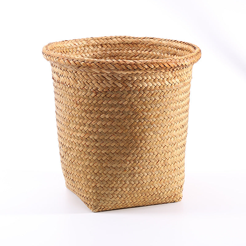 Handcrafted Natural Fiber Storage Bin Bowlift