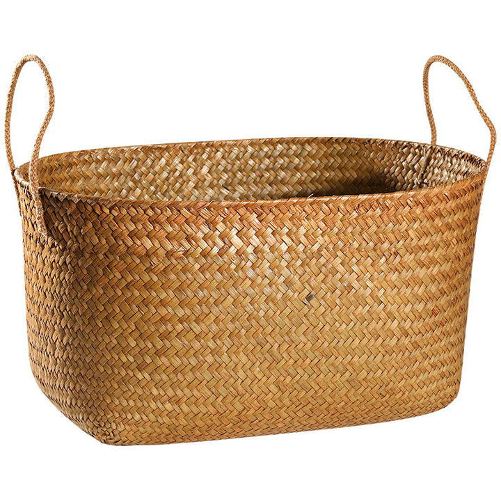 Large Handwoven Storage Basket Bowlift
