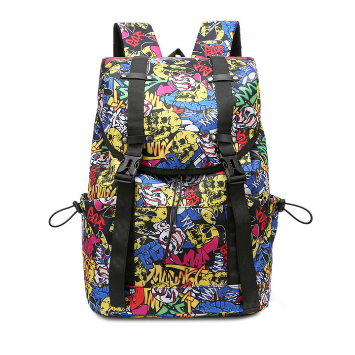 WoFloral Patterned Multi-Compartment Backpack Bowlift