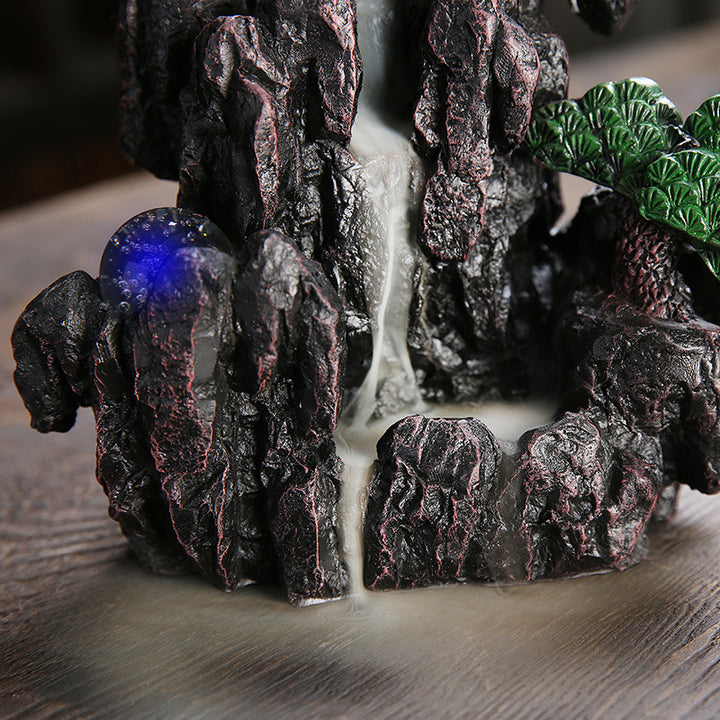 Decorative Rock Waterfall Incense Holder