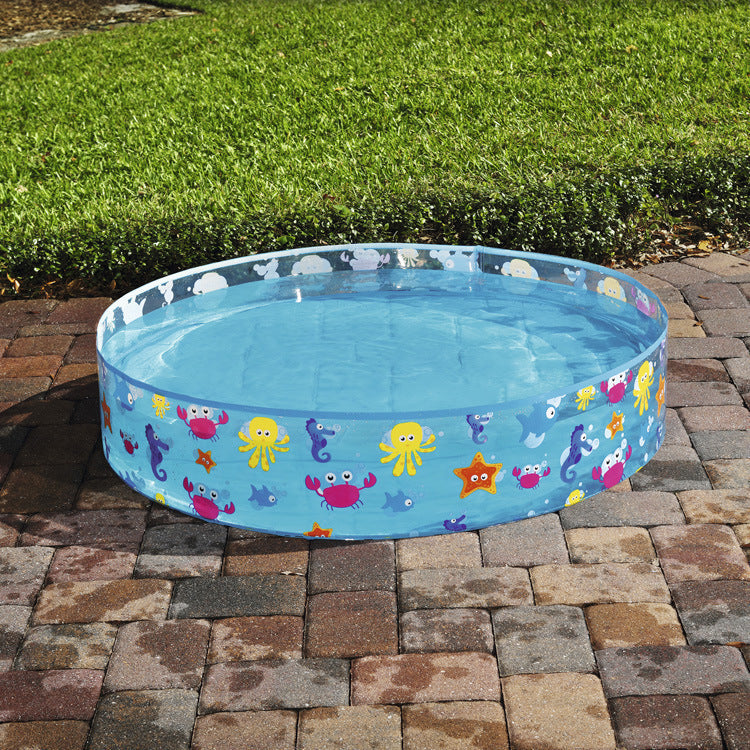 Women's Inflatable Children's Pool with Maritime Motif Bowlift