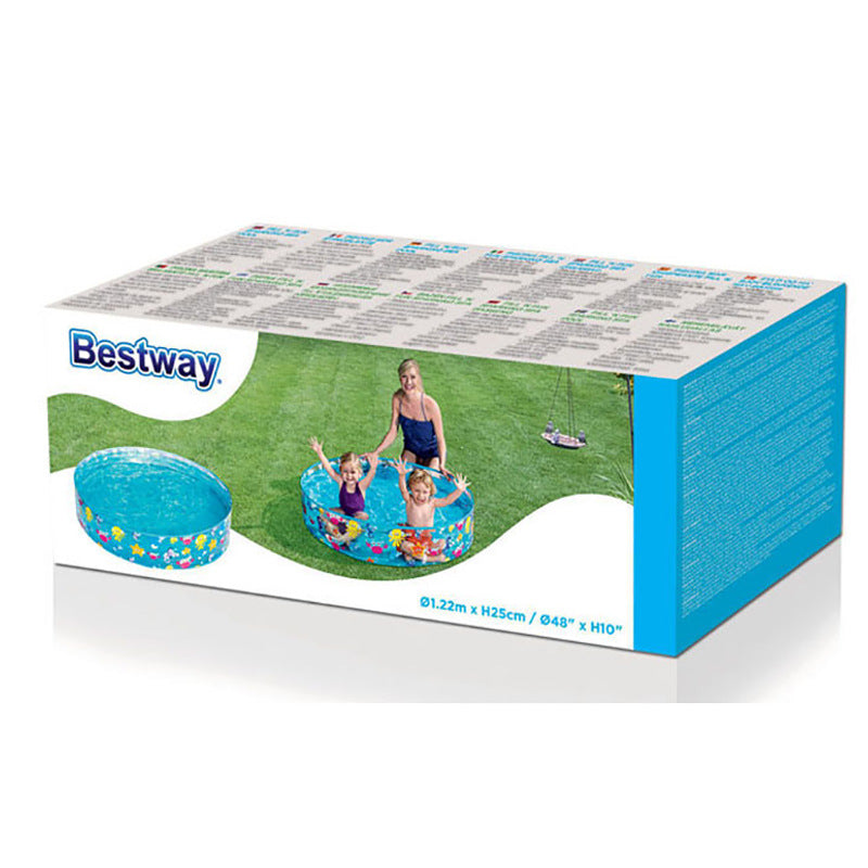 Women's Inflatable Children's Pool with Maritime Motif Bowlift