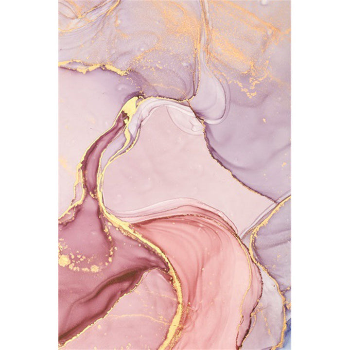 Purple and Pink Modern Rug Polyester Watercolor Print Rug Machine Washable Non-Slip Rug for the Living Room | Bowlift