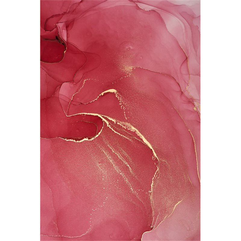 Purple and Pink Modern Rug Polyester Watercolor Print Rug Machine Washable Non-Slip Rug for the Living Room | Bowlift