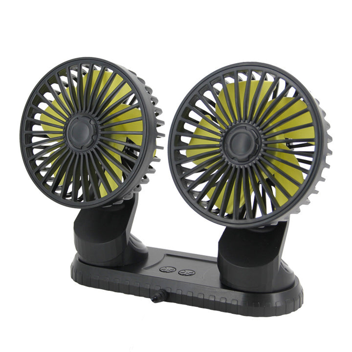 Dual-Head Rechargeable Portable Fan Bowlift