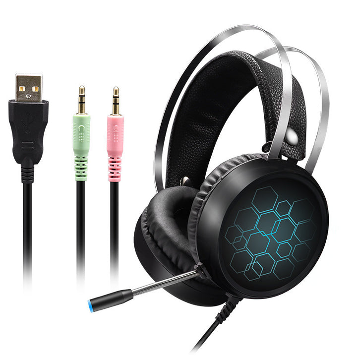 Men's Gaming Headset with Noise-Isolating Microphone Bowlift