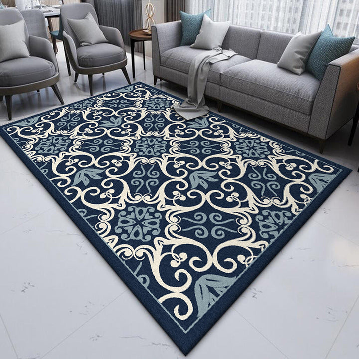 Moroccan Living Room Rug Multicolor Design Printed Carpet Polyester Pet Friendly Stain Resistant Carpet | Bowlift