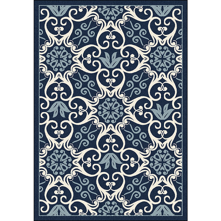 Moroccan Living Room Rug Multicolor Design Printed Carpet Polyester Pet Friendly Stain Resistant Carpet | Bowlift