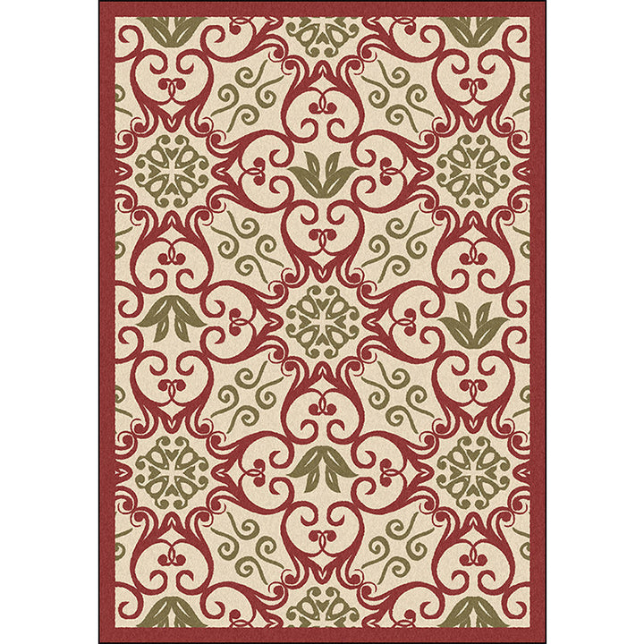 BowLift | Moroccan Living Room Rug Multi-colored Pattern Printed Rug Polyester Pet-friendly Stain-resistant Area Rug