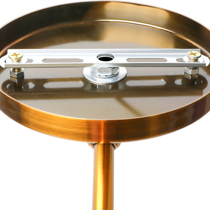 BowLift | Retro Dome Wall Lamp 1 Bulb Metal Wall Lighting with Swingarm in Brass/Chrome for Bathroom