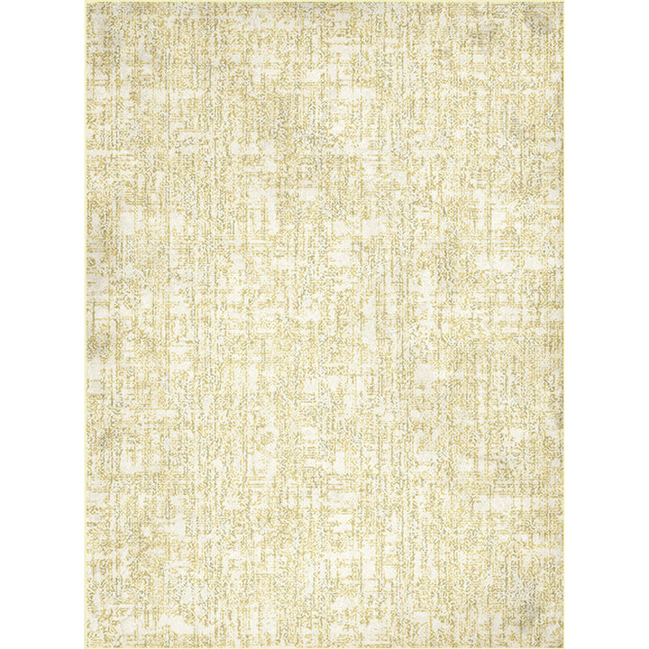 BowLift | Simple abstract rug Yellow Polyester rug Machine washable Non-slip back Rug for bedroom