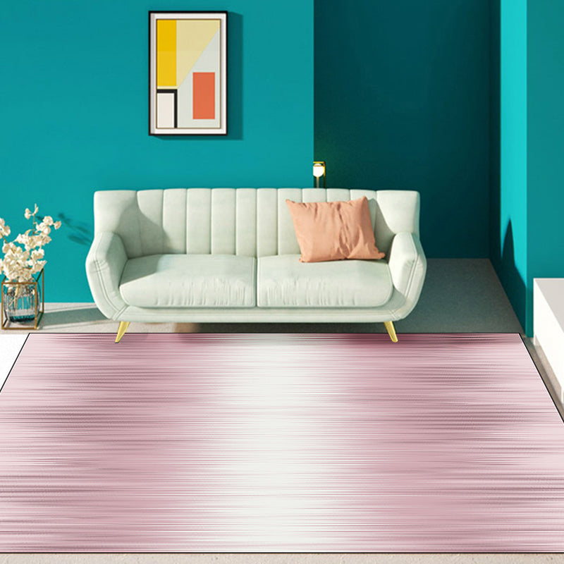 Nordic Modern Rug in Ivory Abstract Stripe Pattern Rug Polyester Machine Washable Rug for Home Decoration | Bowlift