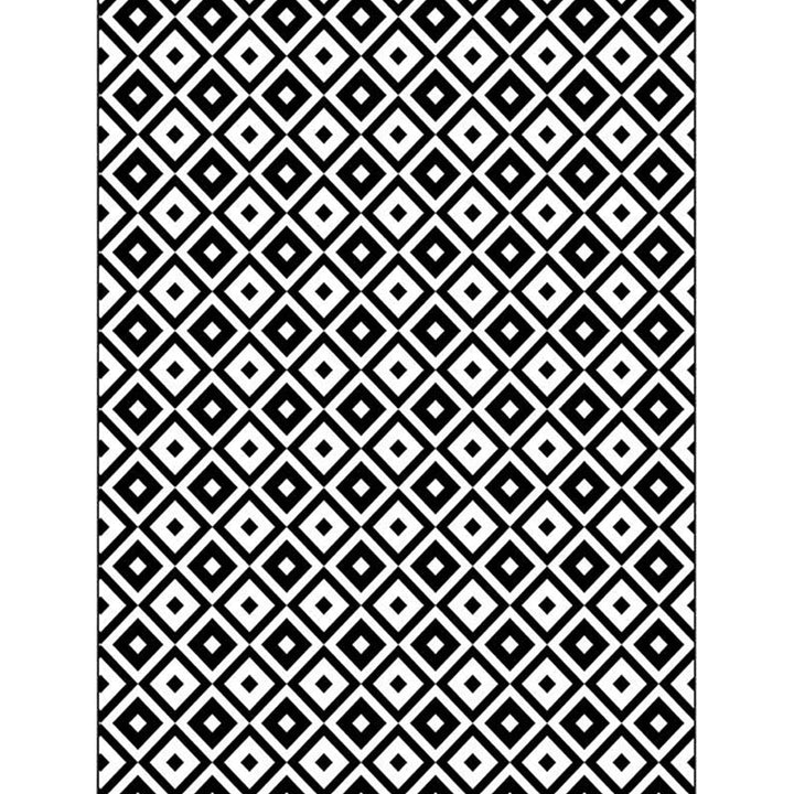 New Modern Carpet in Black-White Rhombus Pattern Carpet Polyester Non-Slip Pet-Friendly Carpet for Living Room Decoration | Bowlift