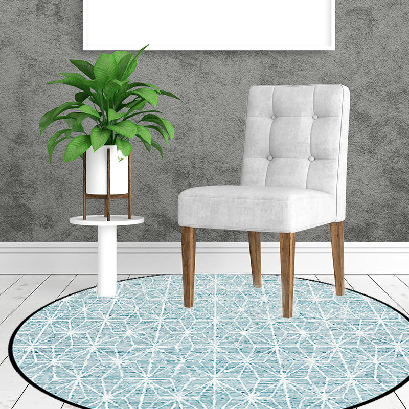 BowLift | Cattle Rug Southwest Simple Geometric Grid Tribal Rug Polyester Non-slip Stain-resistant Area Rug