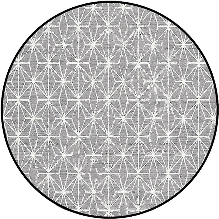 BowLift | Cattle Rug Southwest Simple Geometric Grid Tribal Rug Polyester Non-slip Stain-resistant Area Rug