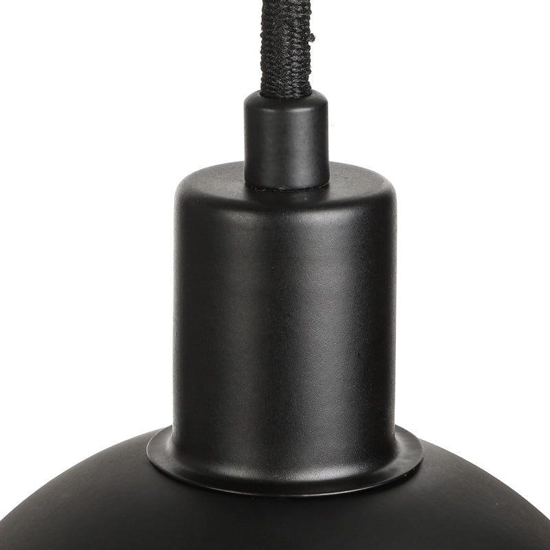 BowLift | 1 Light Wall Lighting Farm Bowl Shade Metallic Wall Lamp in Black for Dining Room