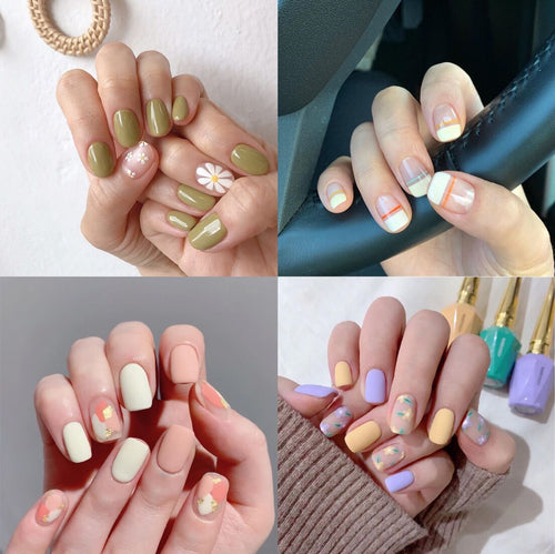Artificial nail art with star design Bowlift