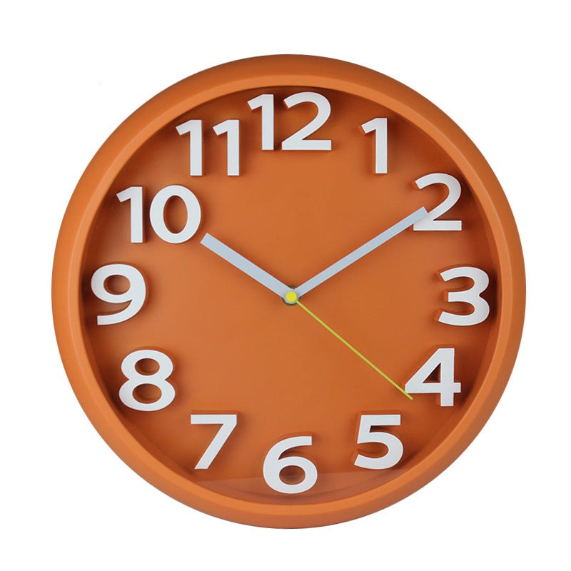 BowLift | 3D Large Number Silent Wall Clocks 12.5 Inch Battery Operated