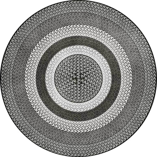 BowLift | Rustic Concentric Circles Pattern Carpet Yellow and Green Polyester Carpet Machine Washable Non-Slip Carpet for Living Room