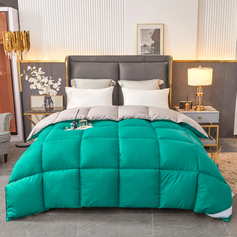 Duck down comforter, year-round