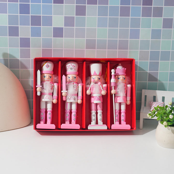 Nutcracker set, 12.5 cm, Christmas tree decoration