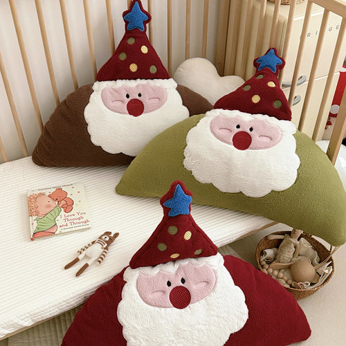 Santa Claus back cushion, plush, removable