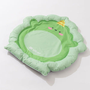 Pet cooling mat with grid pattern, breathable, spring and summer