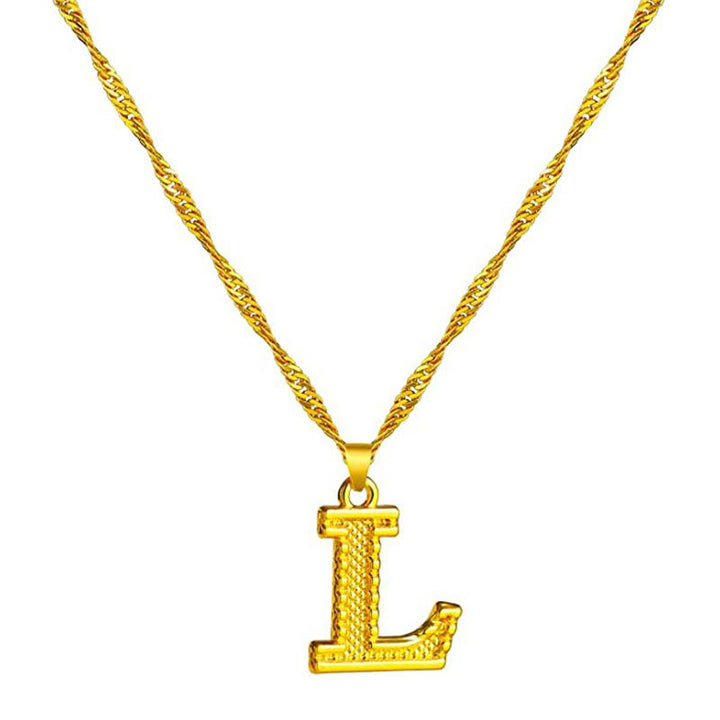 BowLift | 18K gold-plated initial letter necklace