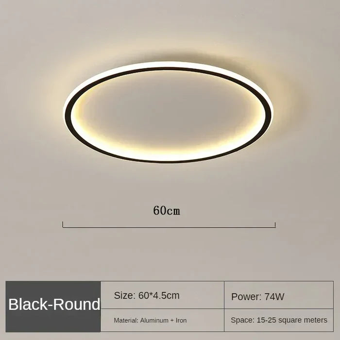 Scandinavian Round Ceiling Lamp - AuroraSphere | Bowlift
