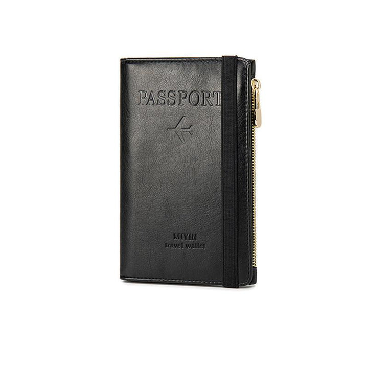 Men's Leather Passport Wallet with RFID Blocking | Bowlift