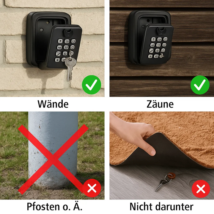 KeyGuard Outdoor Safe – Weather-Resistant Wall-Mounted Key Box | Bowlift