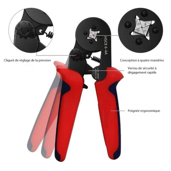 End sleeves crimping tool set with cable lugs | Bowlift