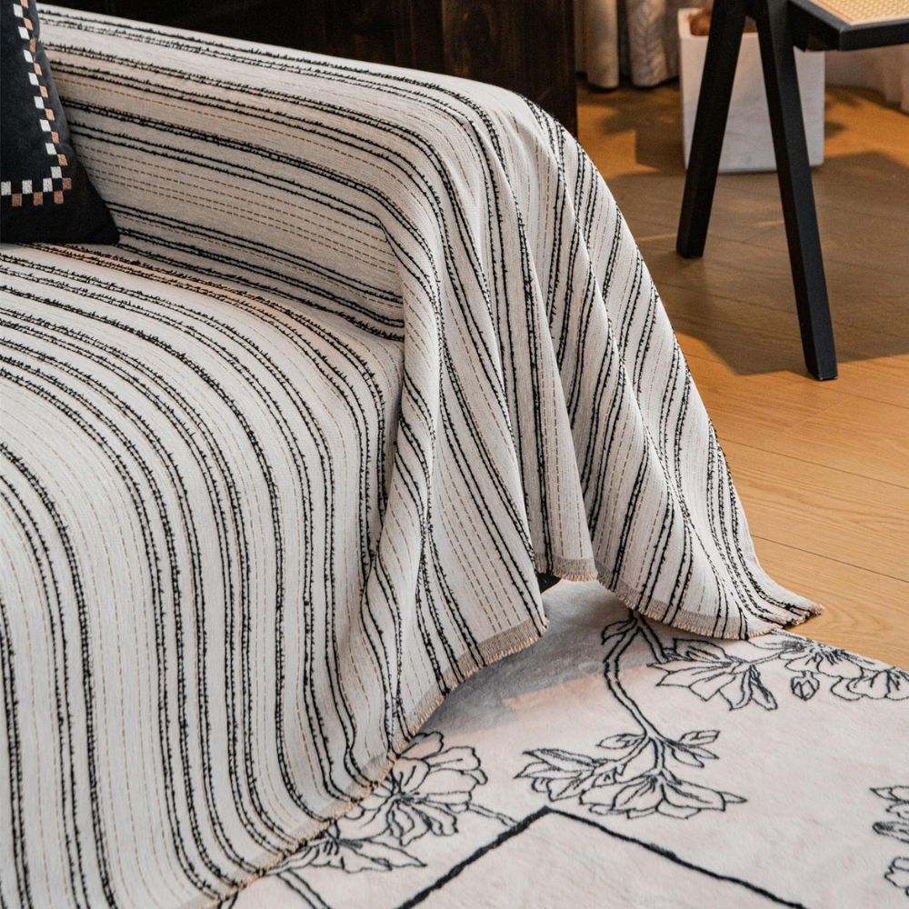 BowLift | Regal Stripes Chenille Sofa Cover
