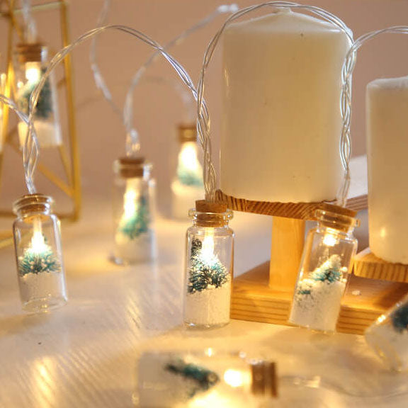 BowLift | Christmas LED Wishing Bottle Tree Snow Battery Box Decorative String Light