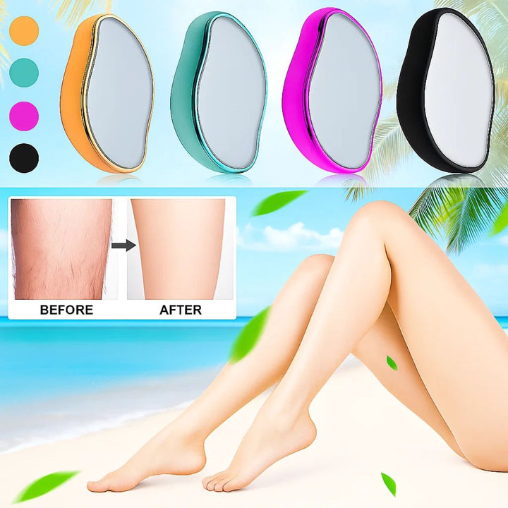 SilkEase | Crystal Hair Remover – Pain-Free Exfoliation – Ultra-Fine Crystal Surface – For Sensitive Skin Bowlift