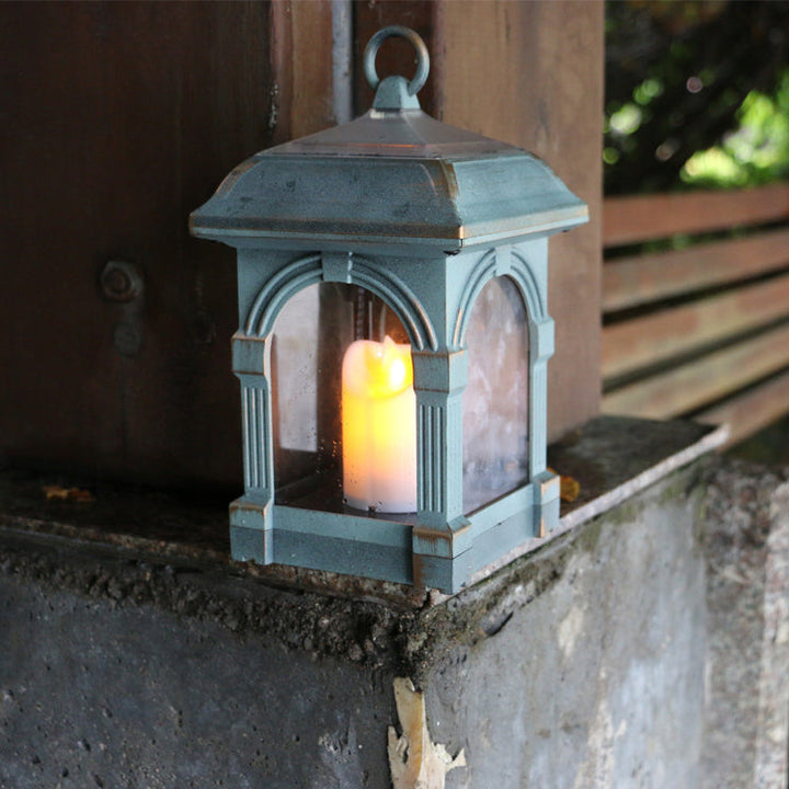 Traditional European Solar Waterproof House Cubic Plastic LED Landscape Lighting Outdoor Light For Garden | Bowlift