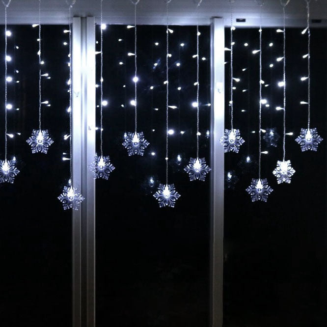 BowLift | Snowflake Remote Control Ice Strip Light Blinking LED Decorative String Lights