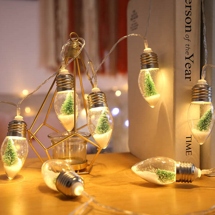 BowLift | LED Wishing Bottle Bulb Christmas Tree Snow Battery Box Decorative String Light