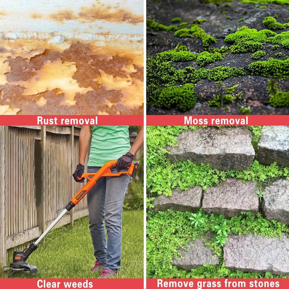 BowLift | 15 cm Wire Brush Head for Grass Trimmer – Weed Brush for Yard, Paths & Garden