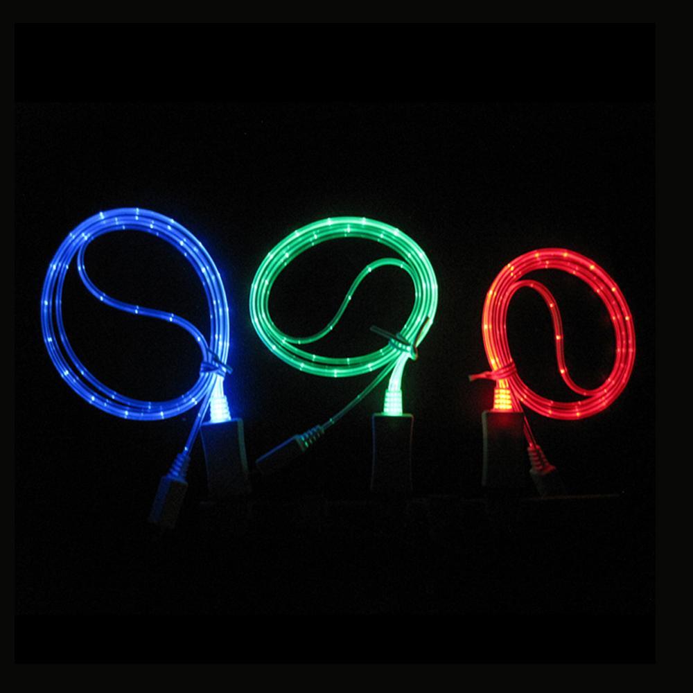 BowLift | LED USB Cable - LED Flowing Visible Light Up Luminescent Smart Charge