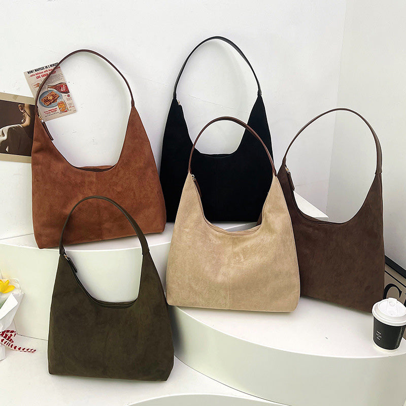 BowLift | Suede messenger bag with large capacity