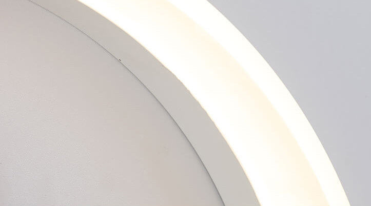BowLift | Lumoshelf LED Wall Light | Solid Wood with Shelf | Round Wall Lamp | Warm & White Light