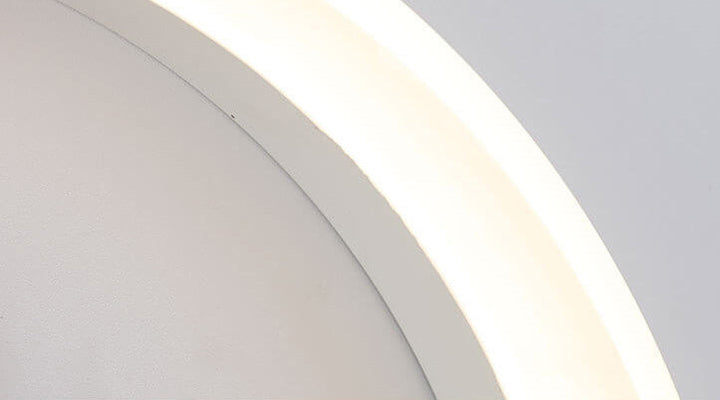 BowLift | Lumoshelf LED Wall Light | Solid Wood with Shelf | Round Wall Lamp | Warm & White Light