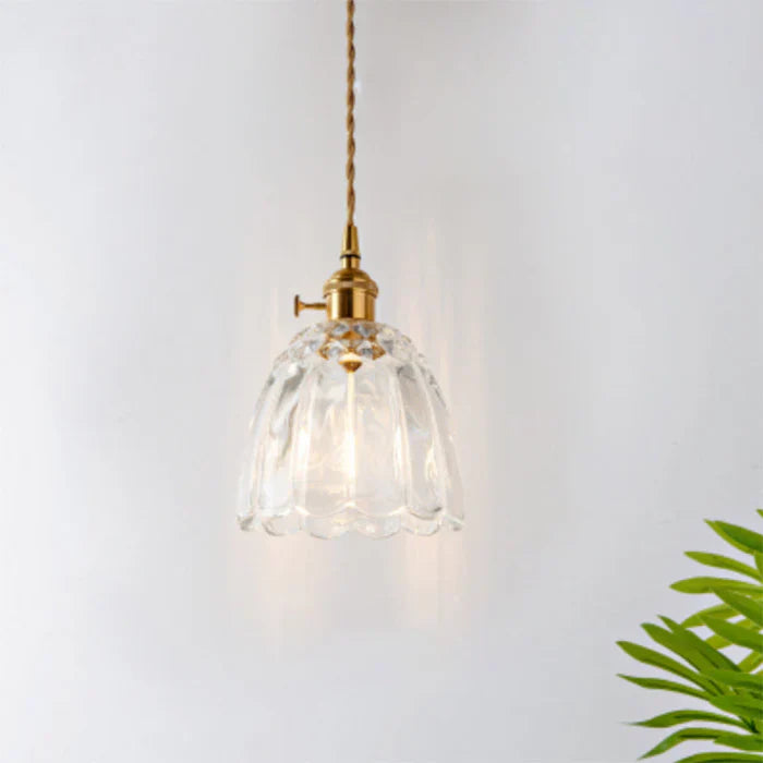 OpulentGlow Pendant – Elegant Glass Hanging Lamp Bowlift