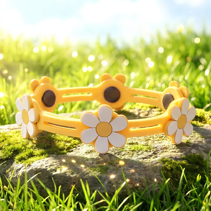 Floral pattern dog and cat collar